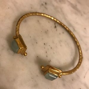 Julie Vos green and gold bangle bracelet